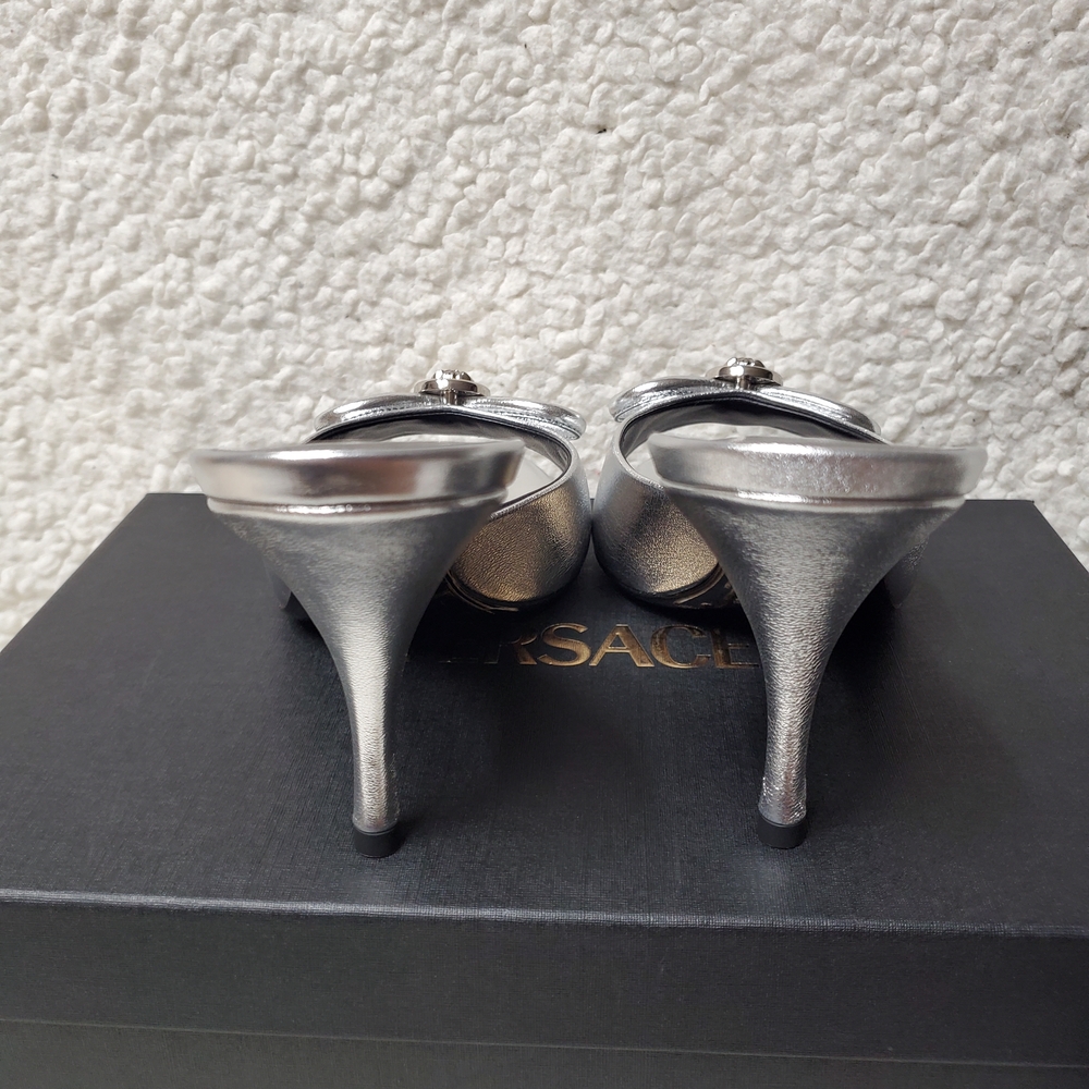 Versace
85MM Leather Mule Heels - Picture 10 of 13